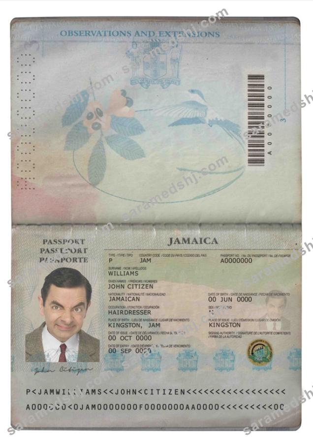 Jamaica passport